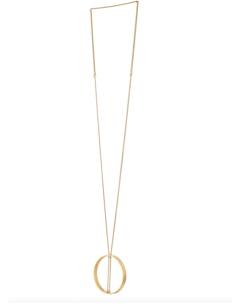 Jenny Bird Halo Pendant in Gold - SWANK - Jewelry - 1