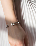 Jenny Bird Mia Cuff in Silver - SWANK - Jewelry - 2