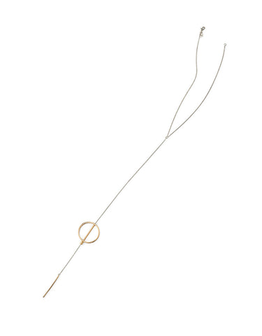 Jenny Bird Rhine Lariat Necklace in Gold/Silver