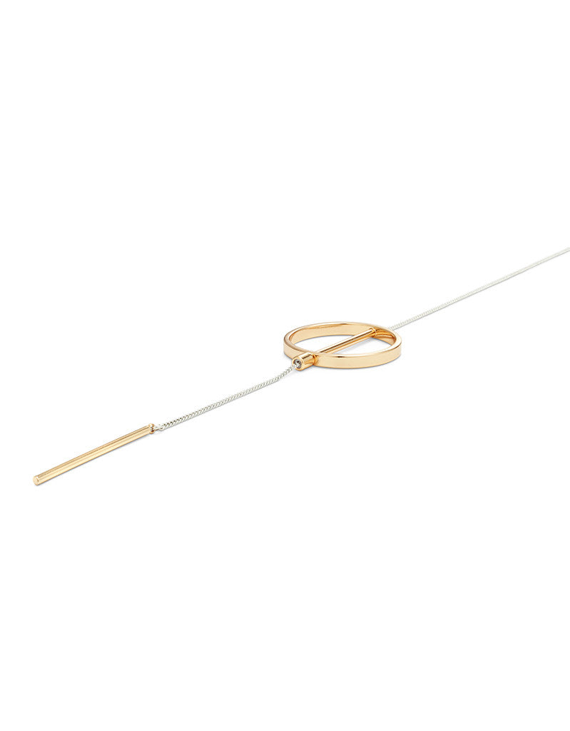 Jenny Bird Rhine Lariat Necklace in Gold/Silver - SWANK - Jewelry - 3