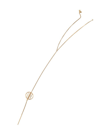 Jenny Bird Rhine Lariat Necklace in Gold/Howlite