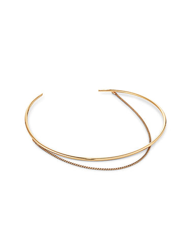 Jenny Bird Rill Choker in High Polish Gold