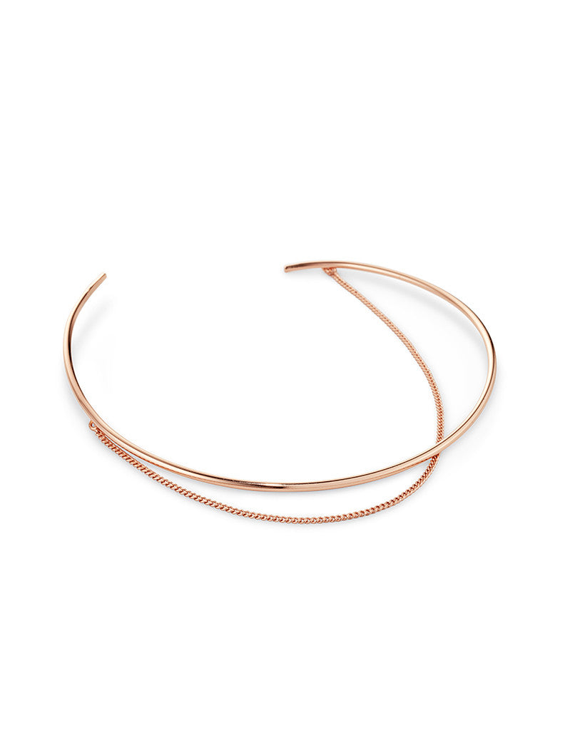 Jenny Bird Rill Choker in Rose Gold - SWANK - Jewelry - 1