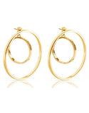 Jenny Bird Rise Hoops in Gold - SWANK - Jewelry - 1