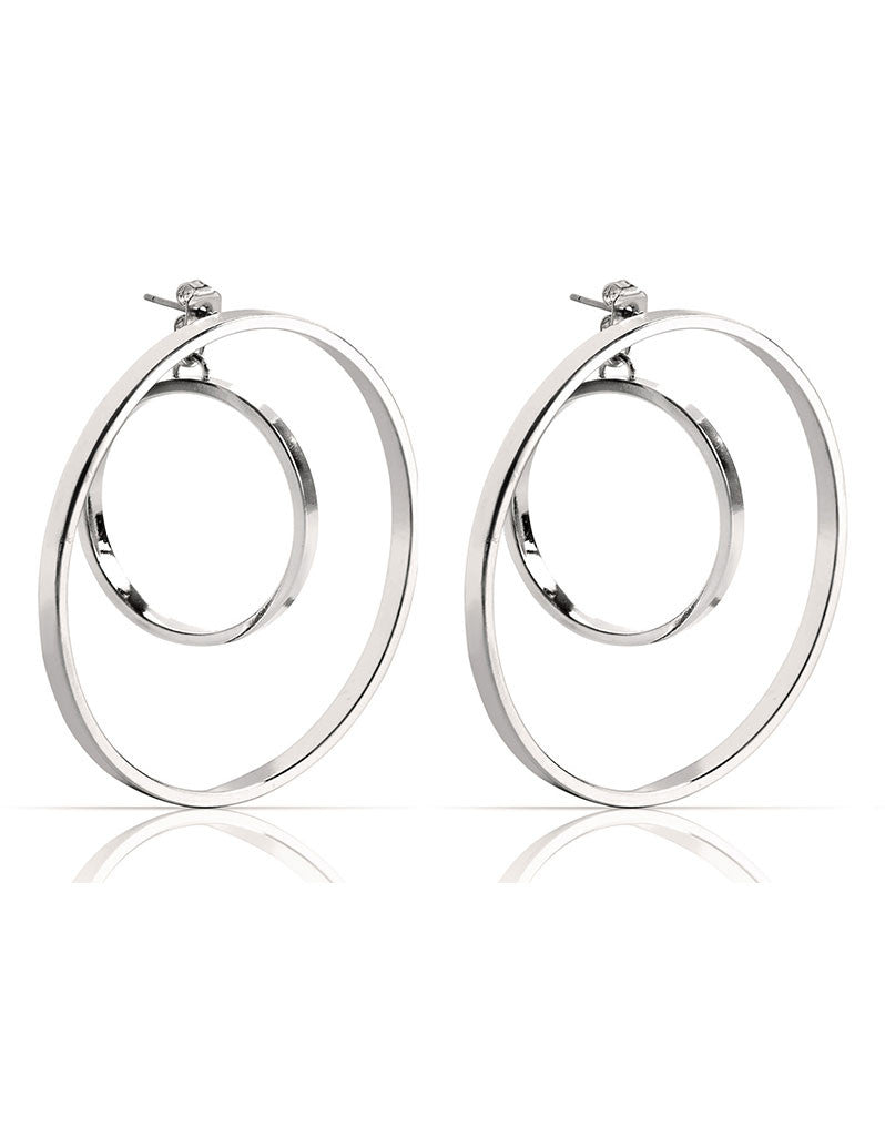 Jenny Bird Rise Hoops in Silver - SWANK - Jewelry - 1