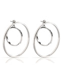 Jenny Bird Rise Hoops in Silver - SWANK - Jewelry - 1