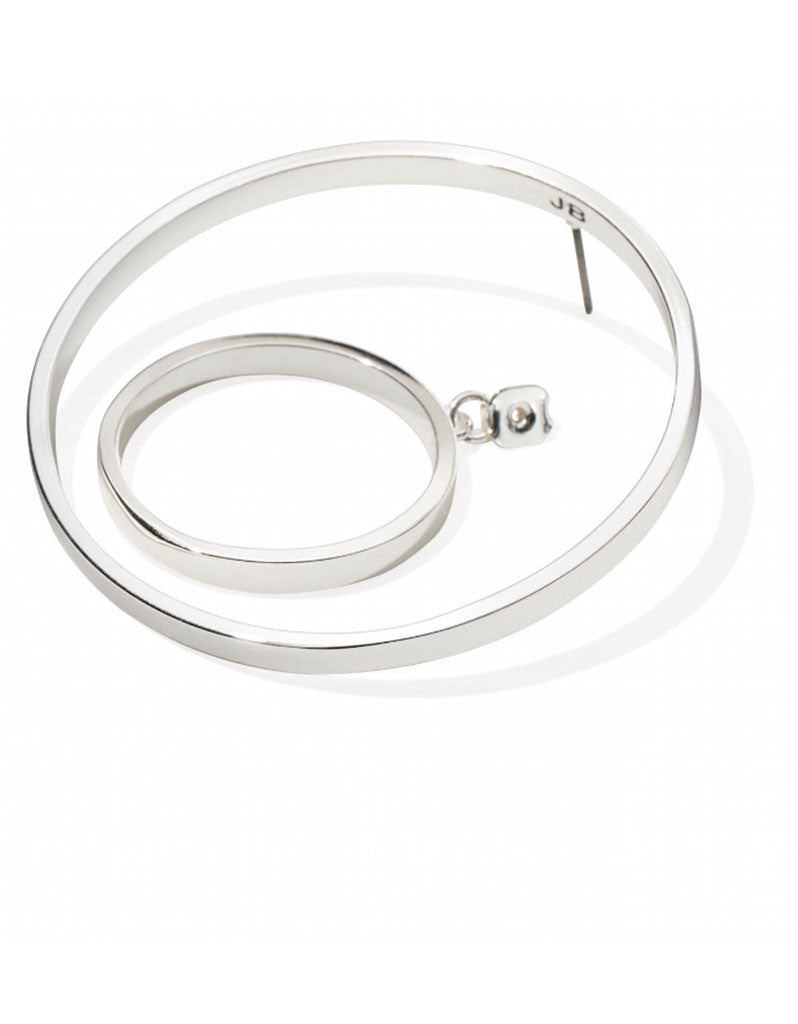 Jenny Bird Rise Hoops in Silver - SWANK - Jewelry - 3