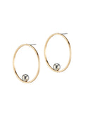 Jenny Bird Saros Hoops in Gold/Silver