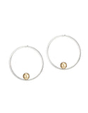 Jenny Bird Saros Hoops in Rhodium/Gold