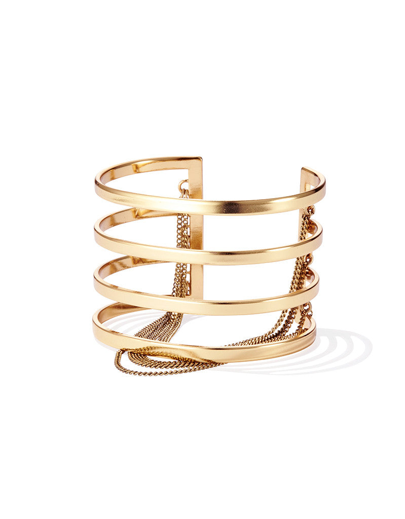Jenny Bird Series Cuff in Gold - SWANK - Jewelry - 1