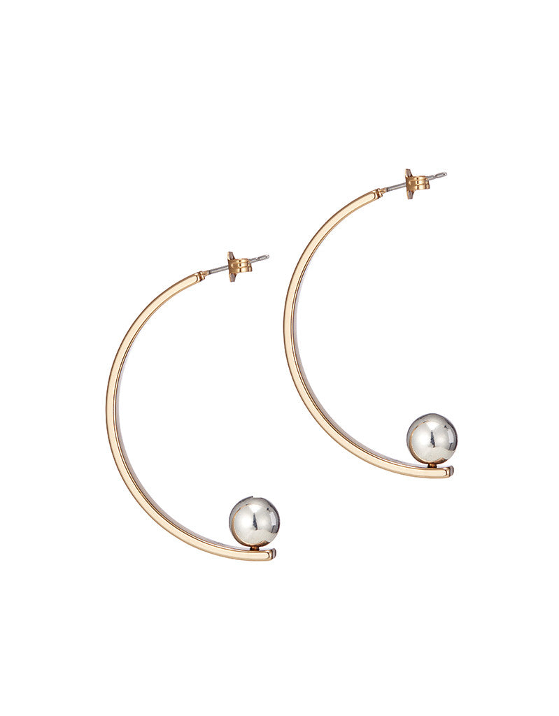 Jenny Bird Vela Earrings in Gold/Silver