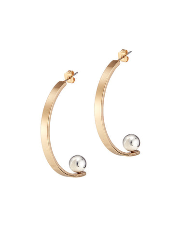 Jenny Bird Vela Earrings in Gold/Silver