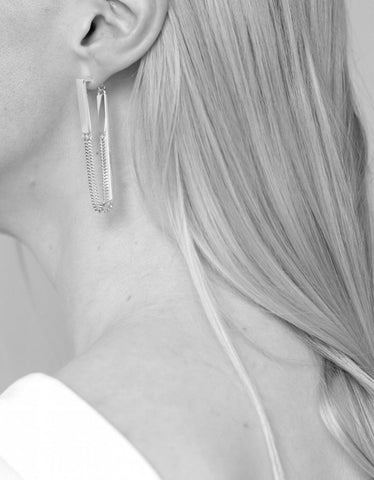 Jenny Bird Zenith Earrings in Rose Gold