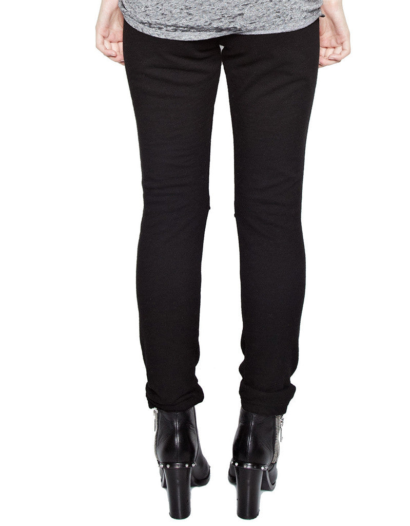 Michael Lauren Jonas Jogger w/Knee Slits in Black - SWANK - Pants - 4