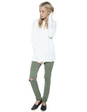 Michael Lauren Jonas Jogger w/Knee Slits in Military - SWANK - Pants - 1