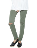 Michael Lauren Jonas Jogger w/Knee Slits in Military - SWANK - Pants - 2