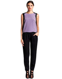 Karina Grimaldi Julietta Solid Top in Lavender - SWANK - Tops