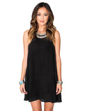 Show Me Your Mumu Katy Halter Dress in Black Crisp - SWANK - Dresses - 1