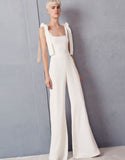 Alexis Lincolm Jumpsuit in White Micro Dot