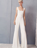 Alexis Lincolm Jumpsuit in White Micro Dot