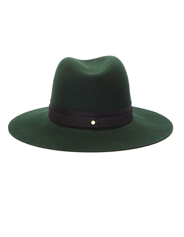 Janessa Leone Linda Hat in Deep Green