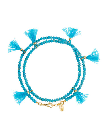 Shashi Laila Gemstone Bracelet in Turquoise