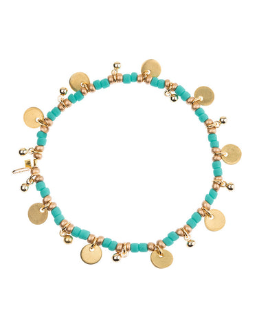 Shashi Laila Gemstone Bracelet in Pink