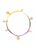 Shashi Ombre Lilu Bracelet in Purple/Yellow