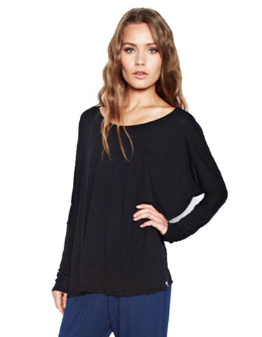 Michael Lauren Desi Pullover in Black Charcoal