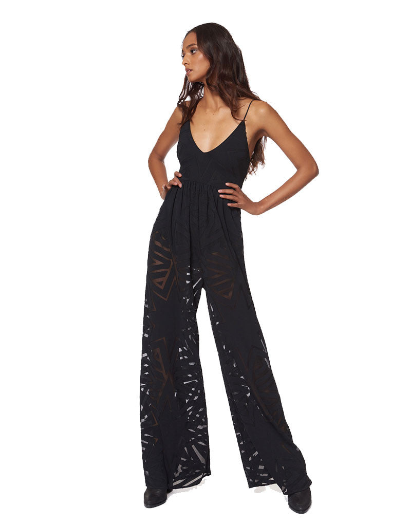 Mara Hoffman Compass Burn Out Jumpsuit - SWANK - Jumpsuits - 1