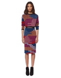 Mara Hoffman Radial Pencil Skirt in Raspberry - SWANK - Dresses - 1