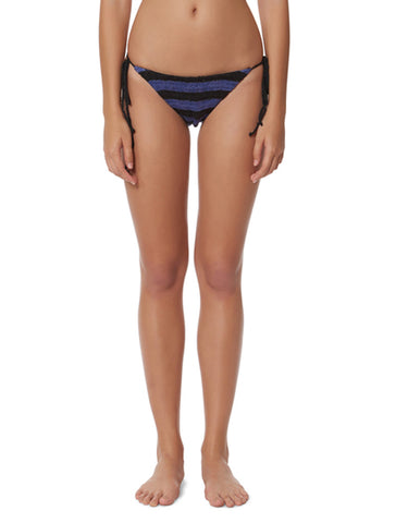 Mara Hoffman Samba Low Rise Bottom in Black Blue