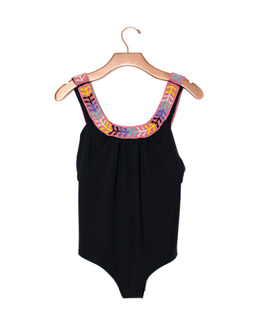 Mara Hoffman Swim Beaded Low Back One Piece