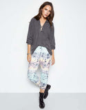 Michael Lauren Nate Crop Sweatpant in Caribbean