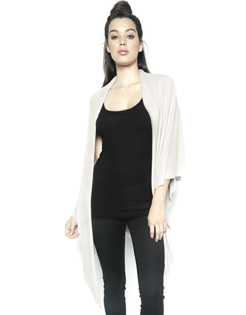 Michael Lauren Sherwood Wrap in Oatmeal - SWANK - Tops - 5