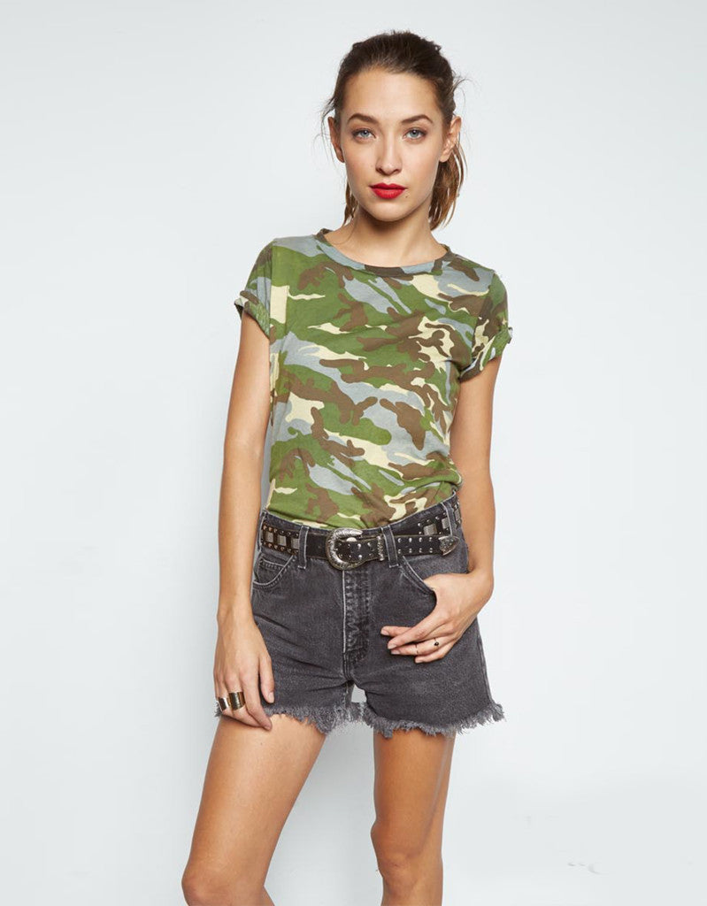 Michael Lauren Cliff Classic Tee in Vintage Camo