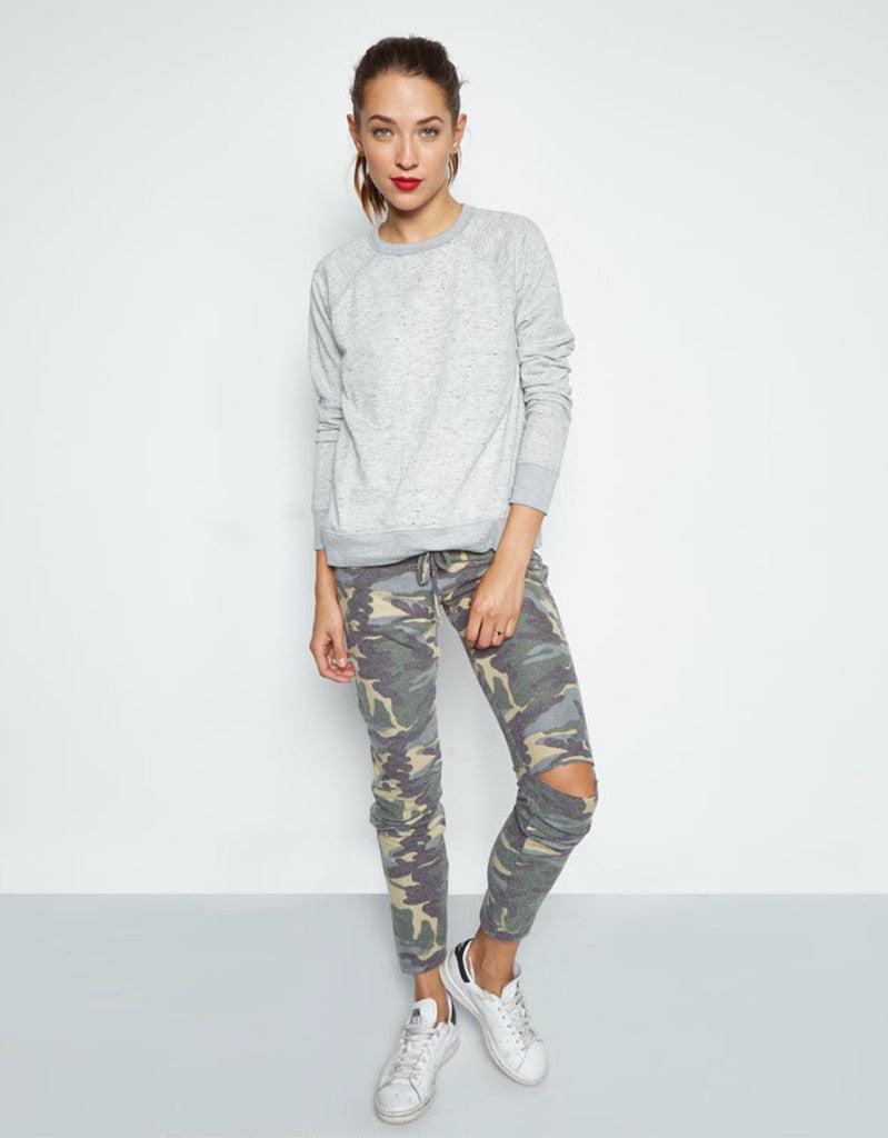 Michael Lauren Jonas Jogger w/Knee Slits in Vintage Camo