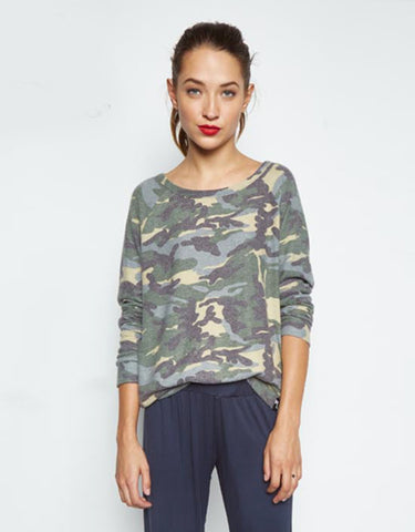 Michael Lauren Cliff Classic Tee in Vintage Camo