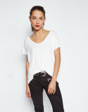 Michael Lauren Miller Raw Edge V-Neck Tee