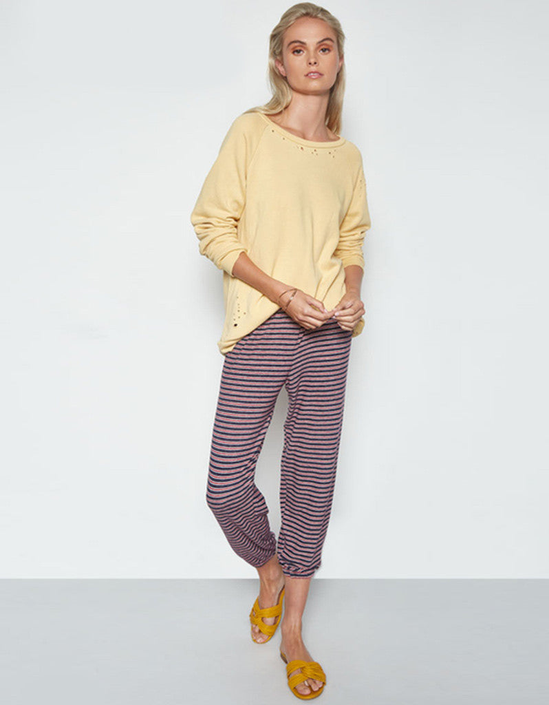 Michael Lauren Oswald Vintage Pullover in Light Honey