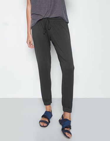 Michael Lauren Derby Wide Leg Pant in Faded Navy