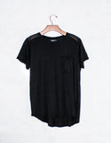 Michael Lauren Griffin Tee w/Pocket in Black