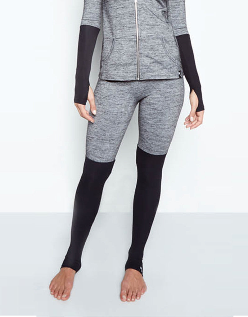 Michael Lauren Jensen Contrast Legging in Stone/Black - SWANK - Pants - 3