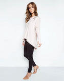 Michael Lauren Spencer Pullover w/Back Slit in Blush - SWANK - Tops - 3