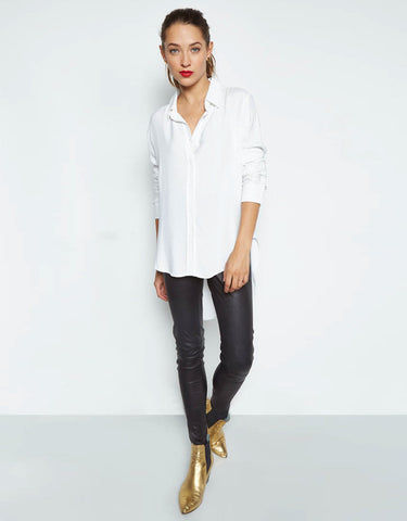 Michael Lauren Tomas Button Shirt w/Tail in White