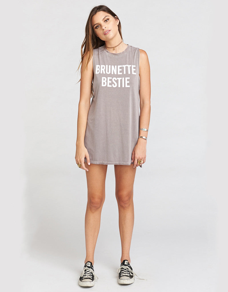 Show Me Your Mumu Andrew Tunic Tank BRUNETTE BESTIE