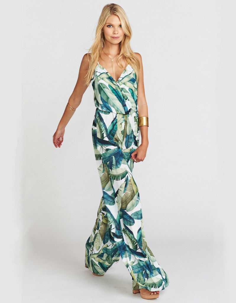 Show Me Your Mumu The Jagger Jumpsuit in Banana Leaf