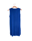 Michael Lauren Mackay Cut Out Dress in Ink Blue