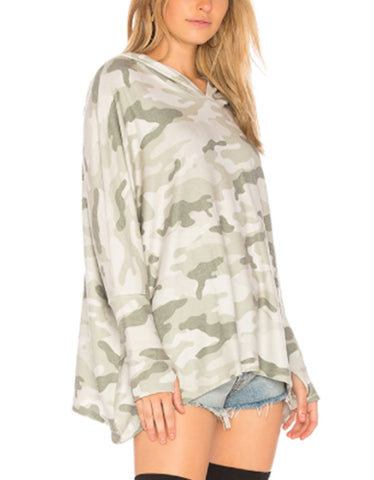 Michael Lauren Alick L/S Crew Neck Top in Charcoal