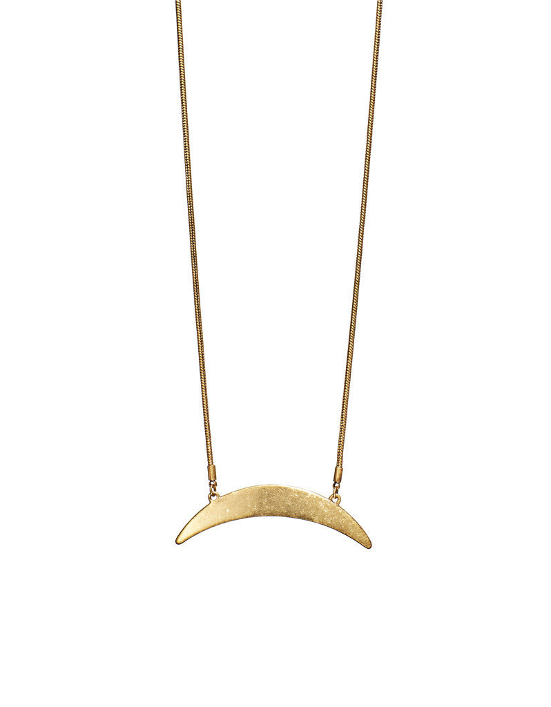 Jenny Bird Crescent Moon Necklace in Gold - SWANK - Jewelry - 3